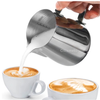 350/500 / 600ml最新ミルクピッチャーステンレス鋼コーヒー泡立てた水差し吹くティーカップ