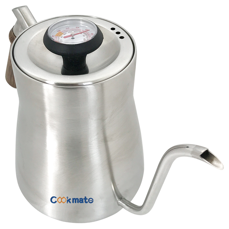統合温度計が付いている再利用可能なステンレス鋼のコーヒー鍋
