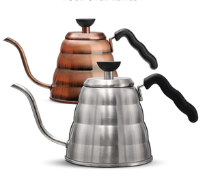 絶妙なデザインの耐久の技量のコーヒードリップケトル - 茶の上の注ぐ茶入りグーセネックポットルソーレ