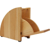 カバーの注ぐドリップの紙フィルターの棚の立ち上がりを持つクッキメイの固体木製の紙フィルターホルダー