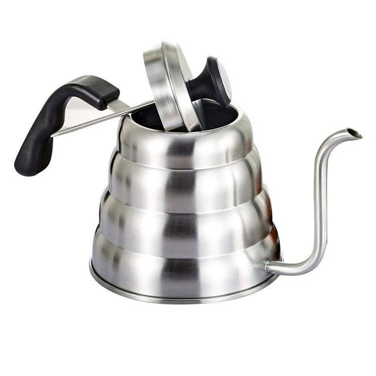 304のステンレス鋼のグースネックを注いで家の醸造茶手は温度計と一緒にドリップコーヒーケトル