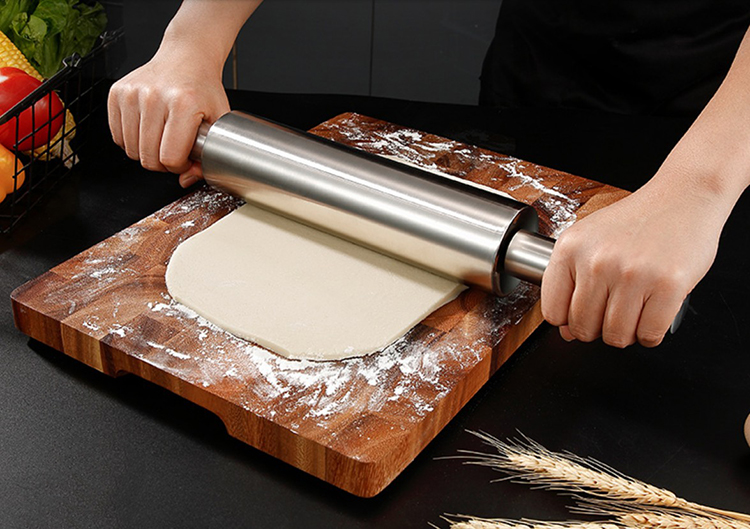 焼くための様々なサイズの健康的な専門のステンレス鋼フランスのパンの圧延ピン