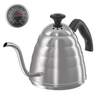 頑丈なグースネックは、ドリップのコーヒーと茶ステンレス鋼のためのコーヒーのやかんの使用固定温度計が付いているやかんの上に注ぐ