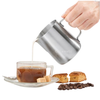 コーヒーを作るためのヘビーデューティコーヒーツールステンレス鋼のミルクピッチャーのカプチーノミルク水差しボバティーカップ