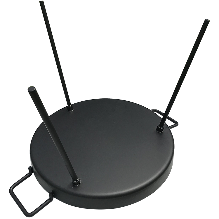 クッコメンエナメル畑キッチン用品と調理器具セット調整可能なキャンプファイヤーフラットパン